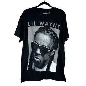 Lil Wayne Black & Gray Band Cotton Concert T-Shirt Size Large New without tags!